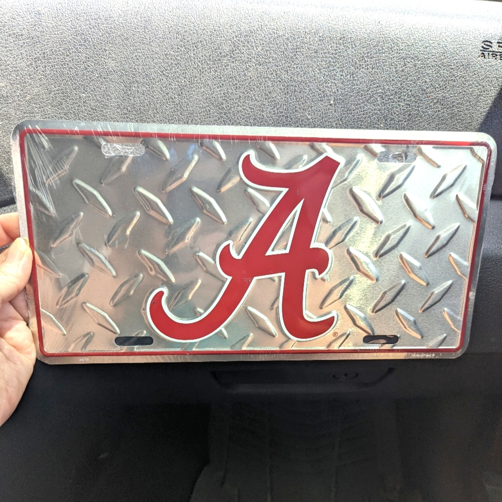 🏈 Alabama Football Car Tag